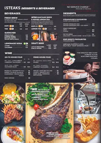 ISTEAKS menu