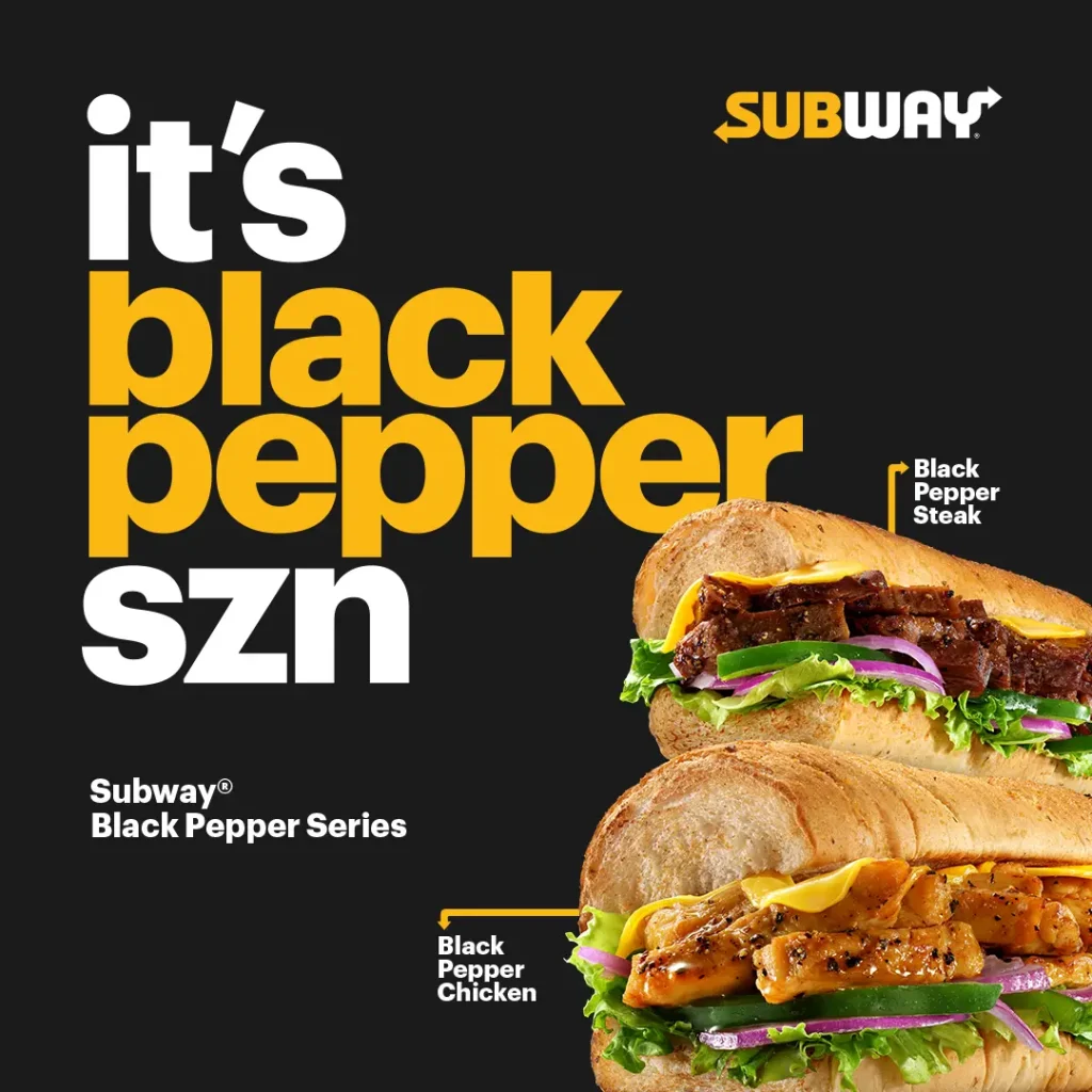 Subway Menu DEAL