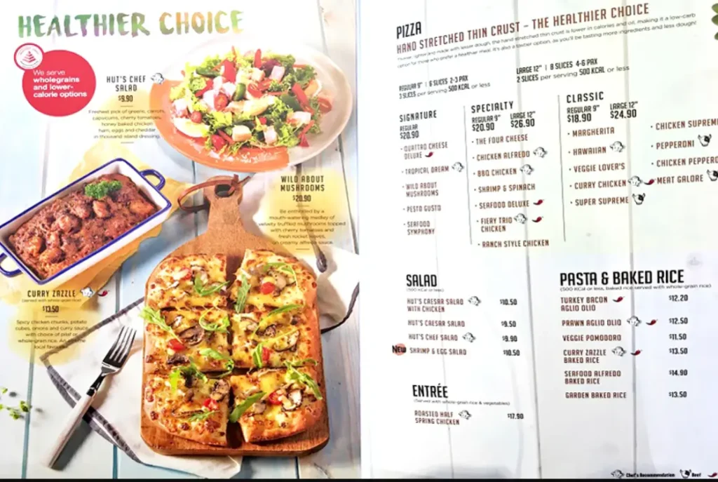 Pizza Hut Menu