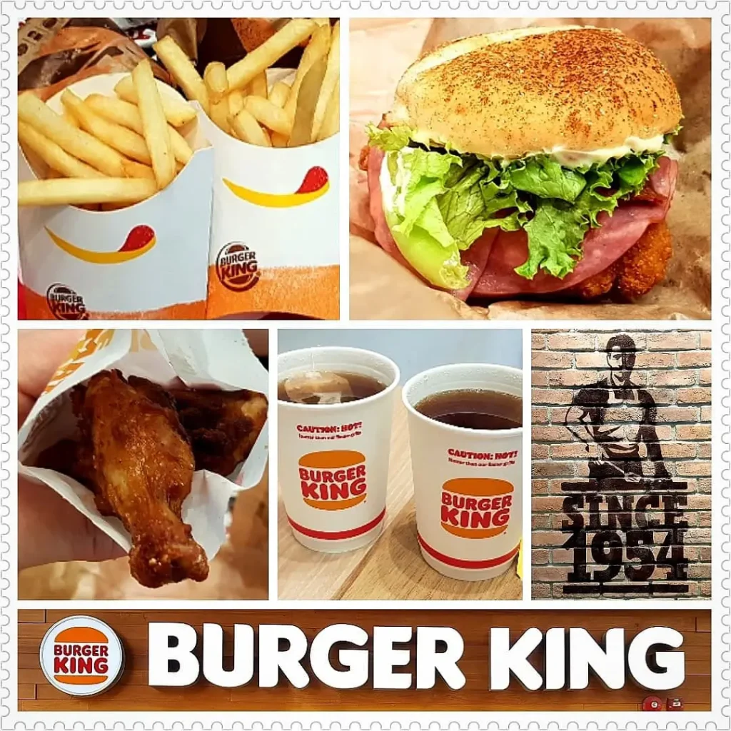 Burger King Menu hot selling