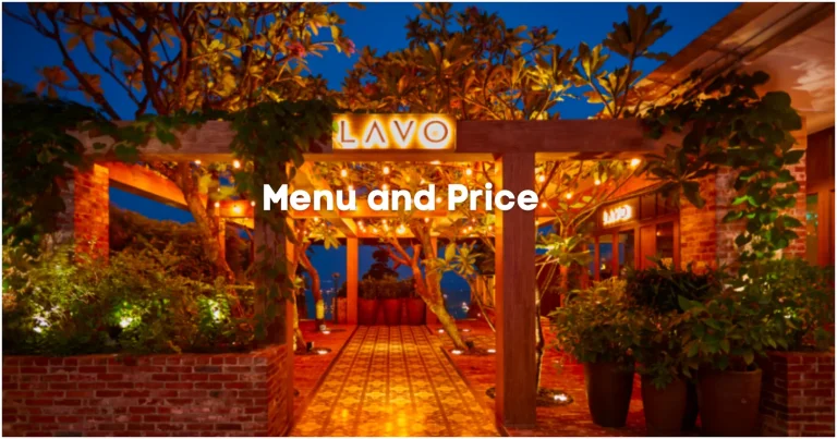 LAVO MENU SINGAPORE & UPDATED PRICES 2024