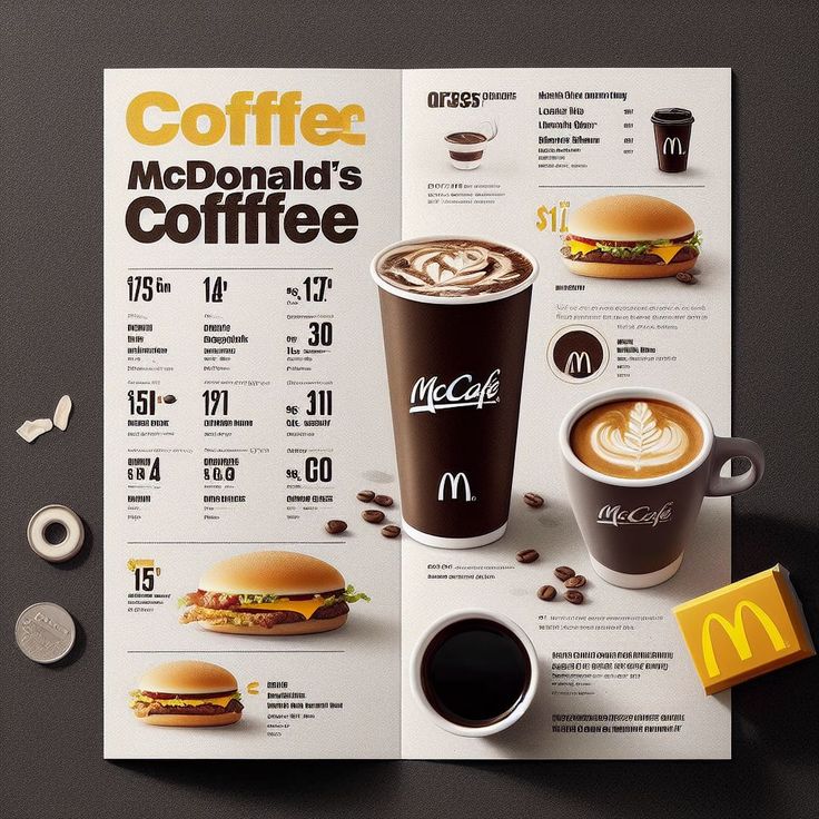 McDonalds Menu coffee