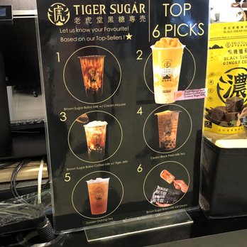 TIGER SUGAR MENU