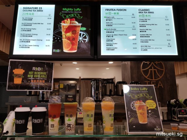 R&B TEA MENU SINGAPORE & UPDATED PRICES 2024