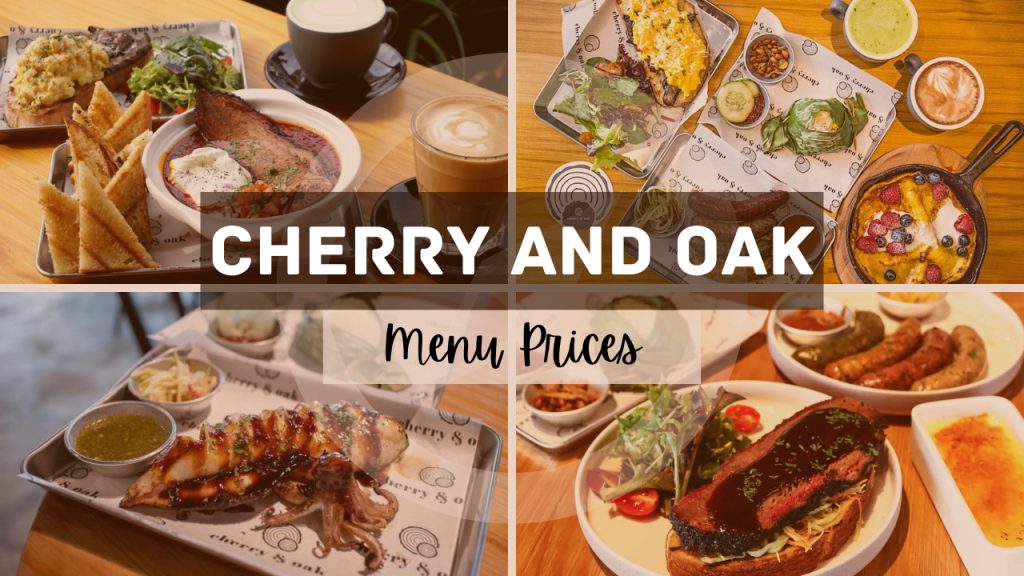 CHERRY AND OAK MENU 