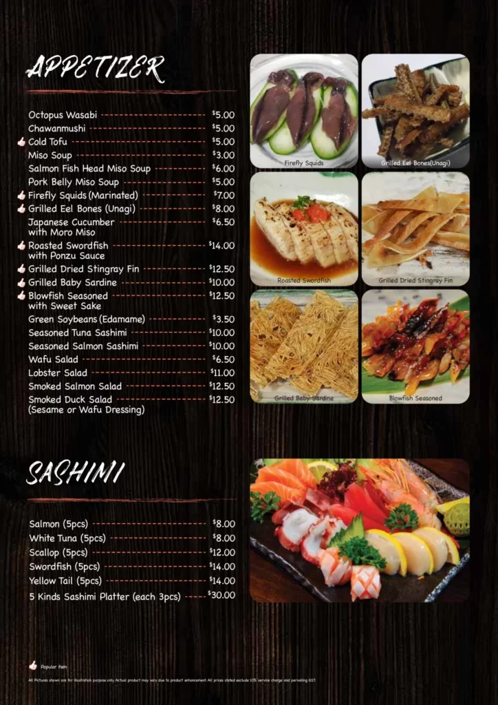 KANPAI MENU