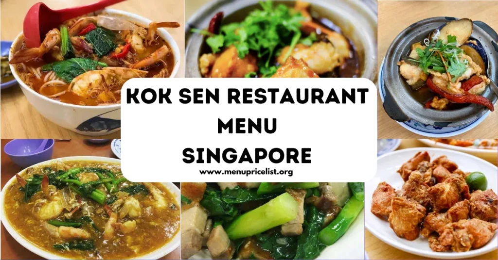 Kok Sen menu