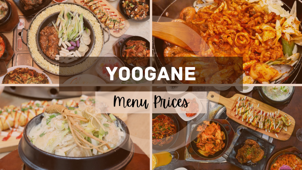 YOOGANE MENU