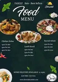 DERWISH MENU