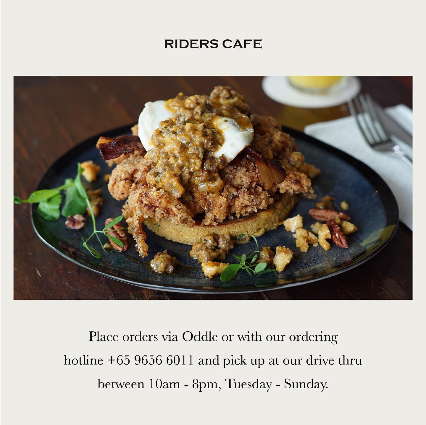 Riders Café menu