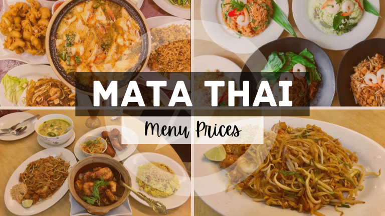 Mata Thai menu