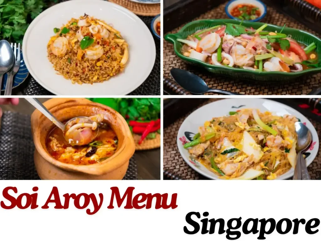 SOI AROY menu