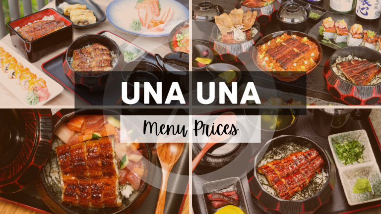 UNA MENU SINGAPORE & UPDATED PRICES 2024