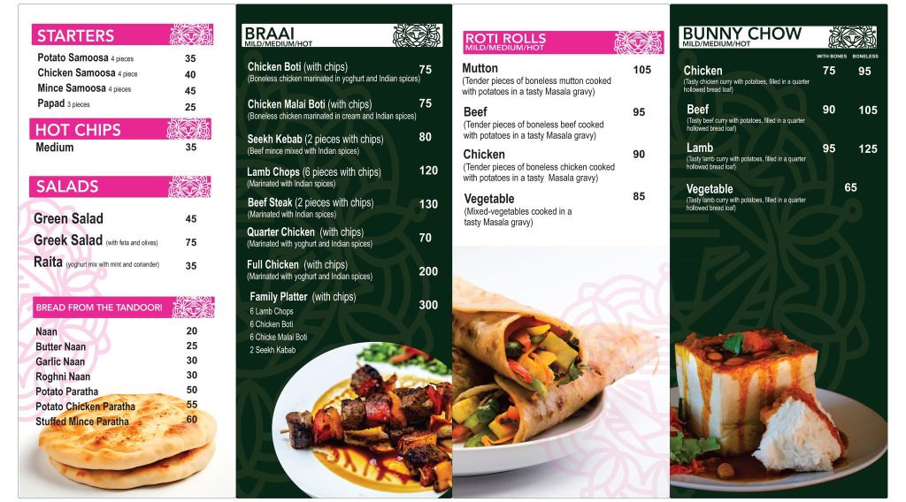 urban roti menu