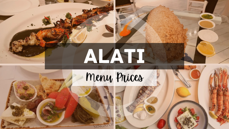 ALATI MENU SINGAPORE & UPDATED PRICES 2024