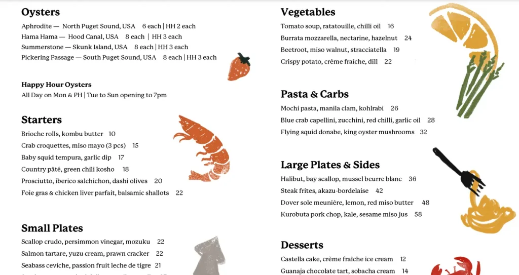 Humpback MENU