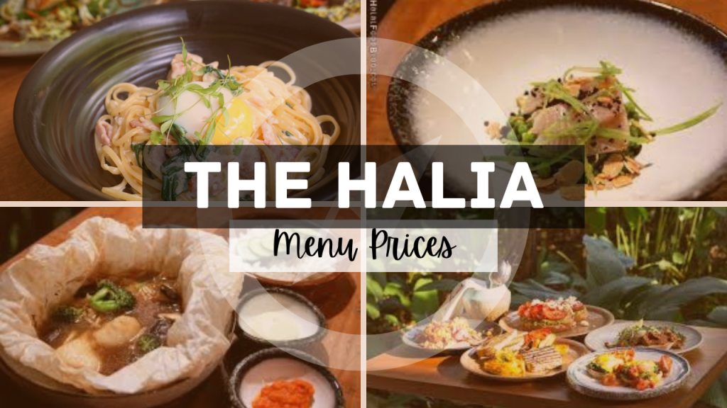 the halia menu