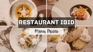 RESTAURANT IBID MENU SINGAPORE & UPDATED PRICES 2024