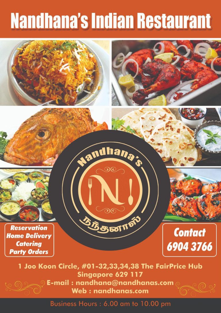 NANDHANA’S RESTAURNT MENU SINGAPORE & UPDATED PRICES 2024