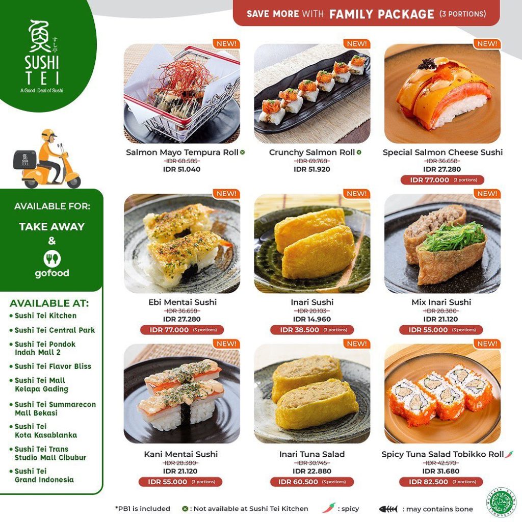 SUSHI TEI MENU SINGAPORE