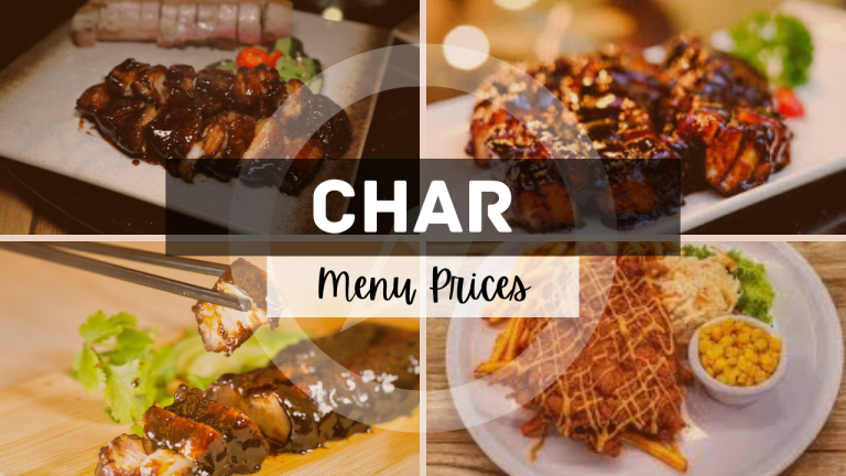 CHAR RESTAURANT MENU SINGAPORE & UPDATED PRICES 2025