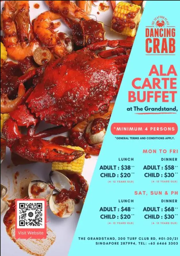 DANCING CRAB MENU SINGAPORE