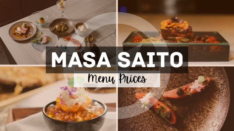 MASA SAITO MENU SINGAPORE & UPDATED PRICES 2025