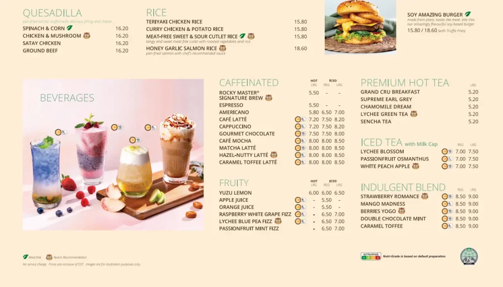 ROCKY MASTER MENU SINGAPORE 