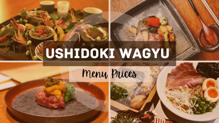 USHIDOKI WAGYU KAISEKI MENU SINGAPORE & UPDATED PRICES 2024