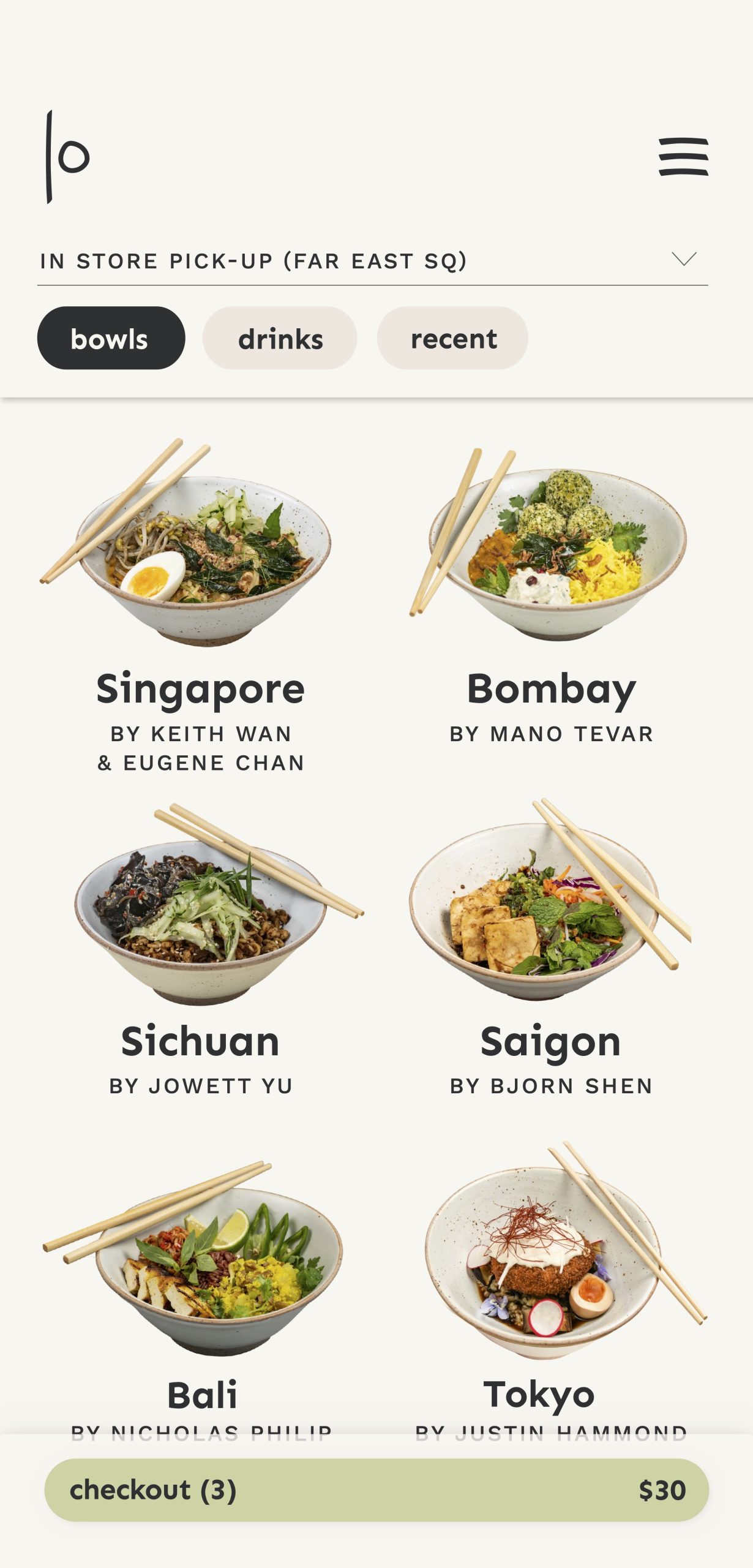 BAMBOO BOWLS MENU SINGAPORE