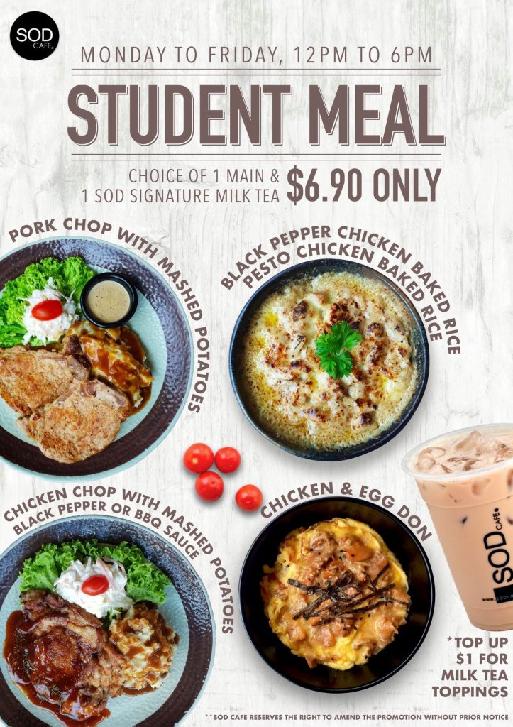 SOD CAFE MENU SINGAPORE