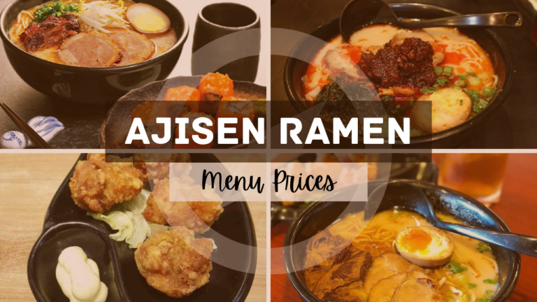 AJISEN RAMEN MENU SINGAPORE & UPDATED PRICES 2025