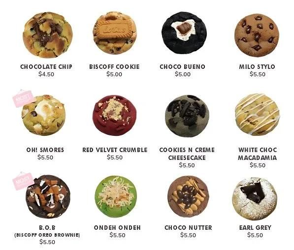 NASTY COOKIE MENU SINGAPORE 