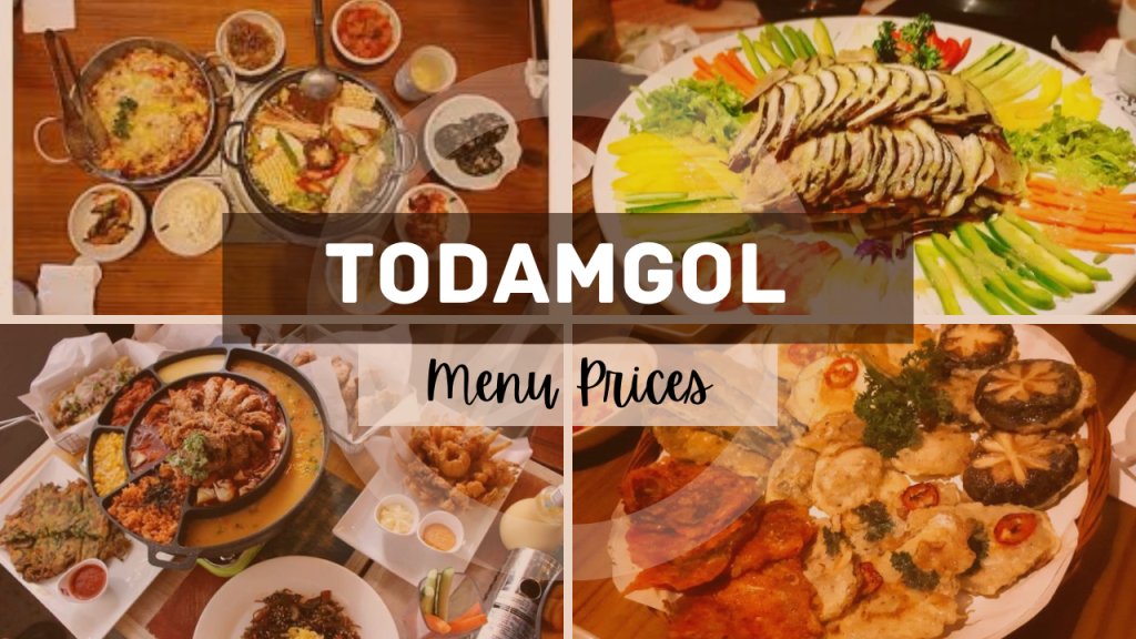 TODAMGOL MENU SINGAPORE 